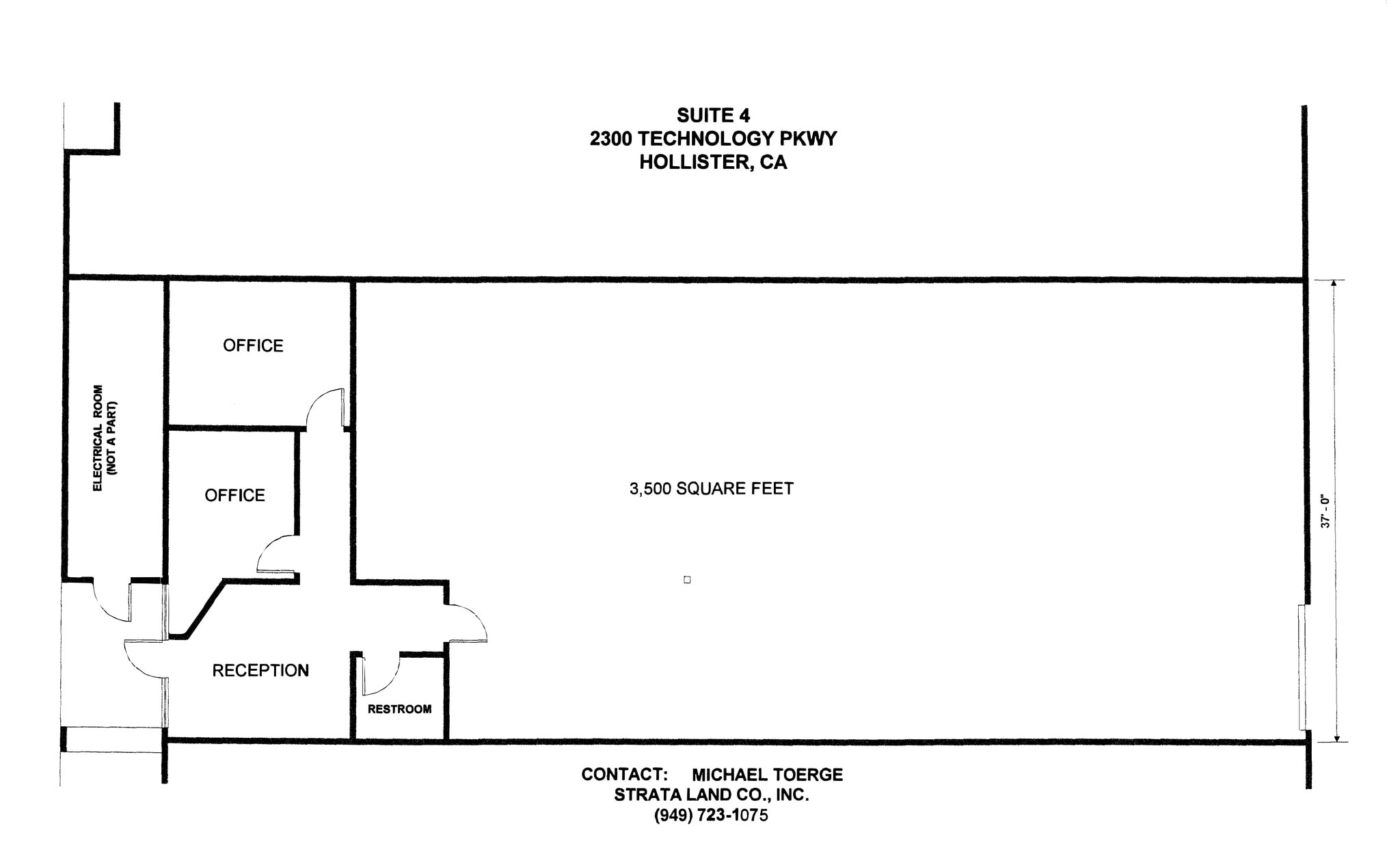2300 Technology Pky, Hollister, CA for lease Site Plan- Image 1 of 1