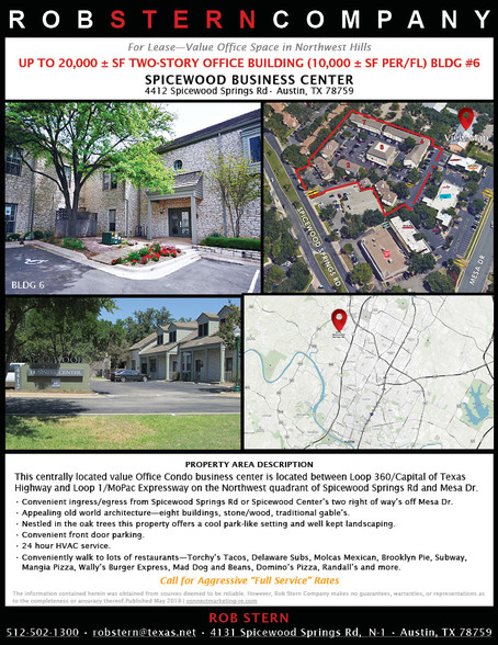 4412 Spicewood Springs Rd, Austin, TX à vendre - Photo du bâtiment - Image 1 de 1