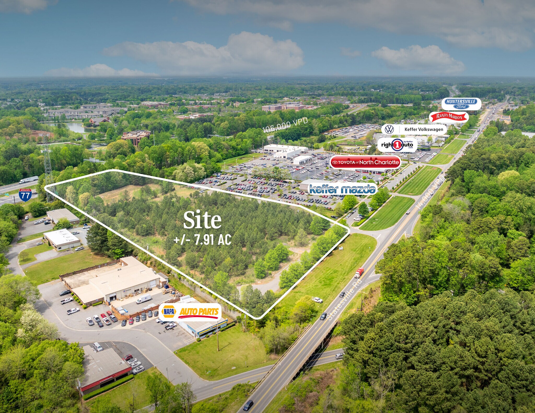 13231 Statesville Rd, Huntersville, NC à vendre Aérien- Image 1 de 6