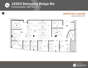 16253 Swingley Ridge Rd, Chesterfield, MO à louer Plan d’étage- Image 1 de 1