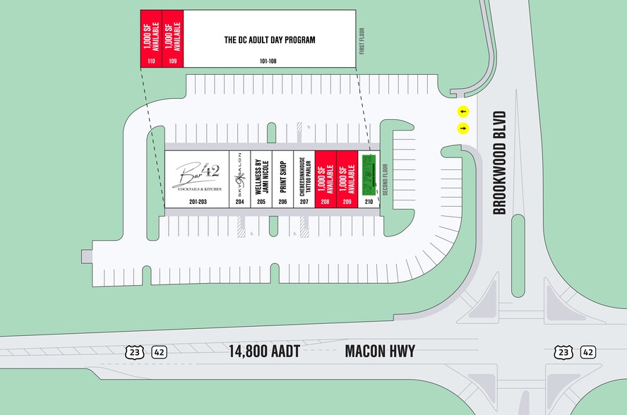 6631 Highway 42, Rex, GA à louer - Plan de site - Image 2 de 5