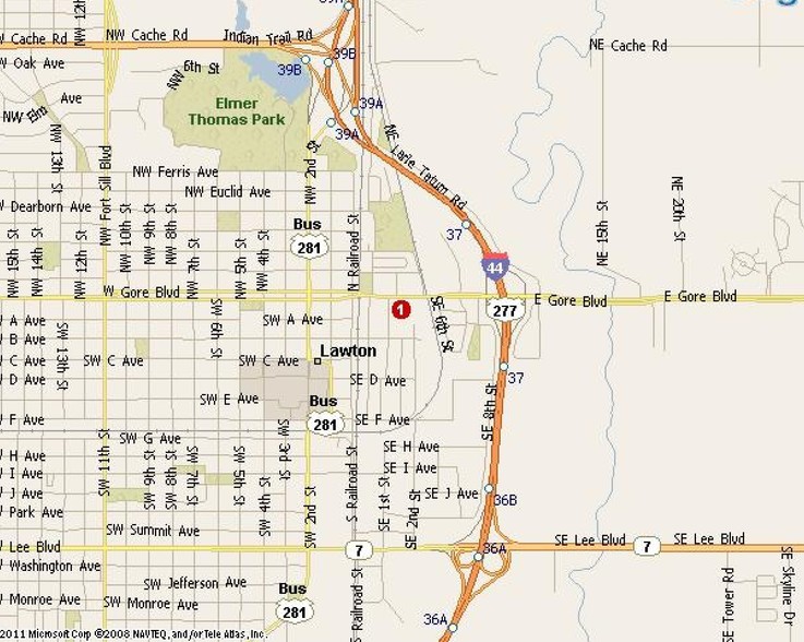 201 E Gore Blvd, Lawton, OK à vendre - Aérien - Image 2 de 4