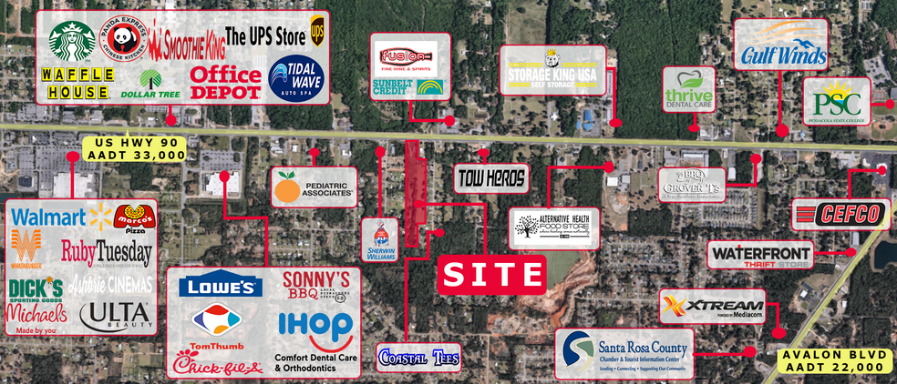 5375 Hwy 90, Pace, FL for lease - Building Photo - Image 1 of 3