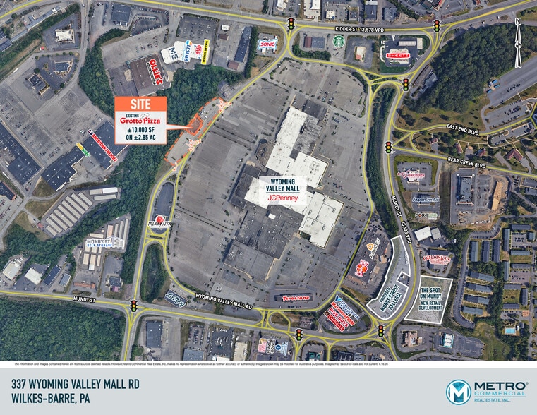 337 Wyoming Valley Mall, Wilkes Barre Township, PA à vendre - Aérien - Image 2 de 2
