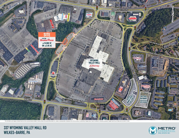 337 Wyoming Valley Mall, Wilkes Barre Township, PA à vendre - Aérien - Image 2 de 2