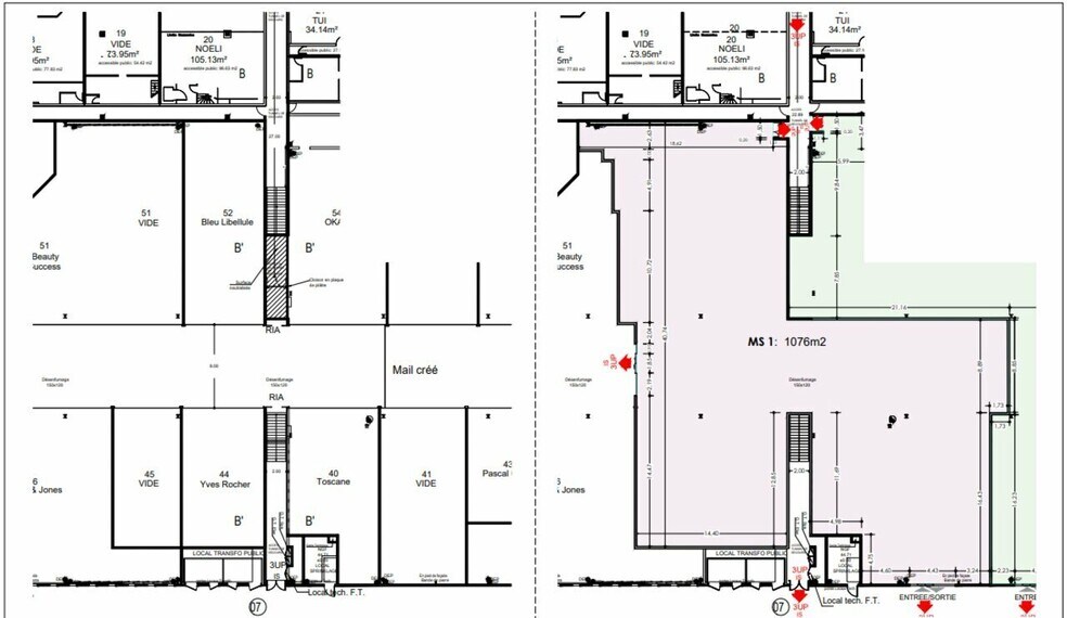 Retail in Pessac for lease - Floor Plan - Image 3 of 6