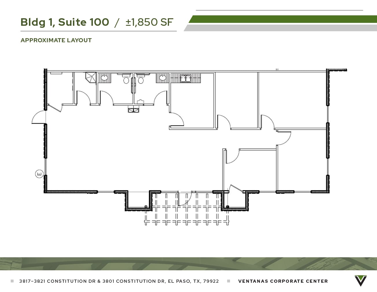 3821 Constitution Dr, El Paso, TX à louer Plan d’étage- Image 1 de 2