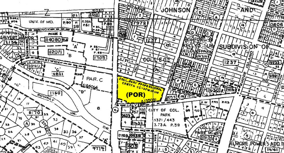 7305-7307 Baltimore Ave, College Park, MD for lease - Plat Map - Image 2 of 6