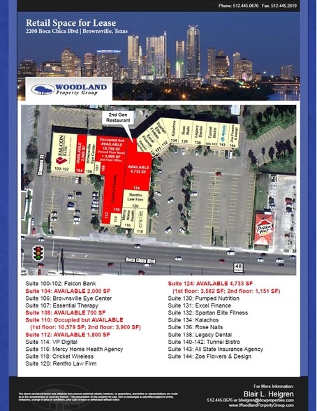 2200 Boca Chica Blvd, Brownsville, TX for lease - Site Plan - Image 2 of 2