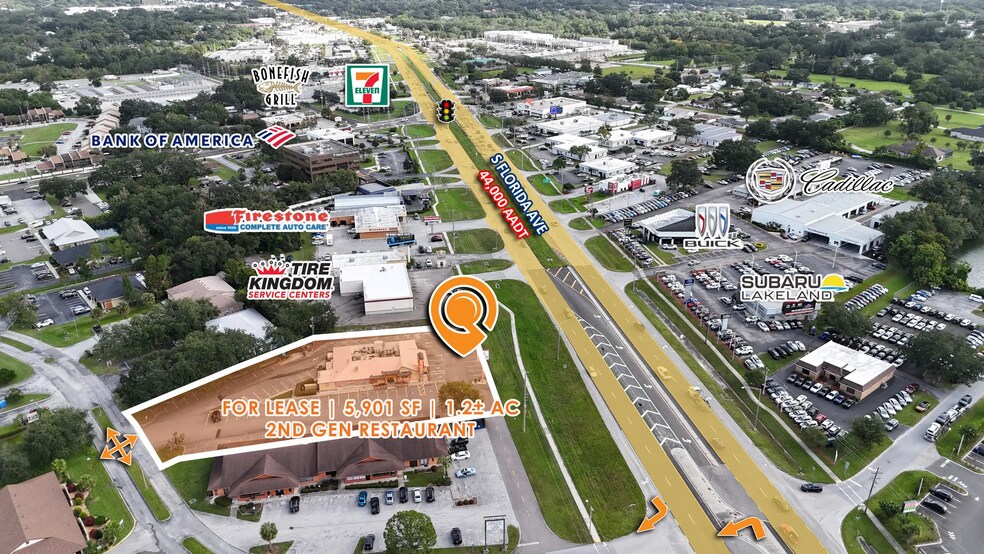 5125 S Florida Ave, Lakeland, FL à vendre - Aérien - Image 2 de 3