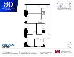 30 N Michigan Ave, Chicago, IL for lease Floor Plan- Image 1 of 9