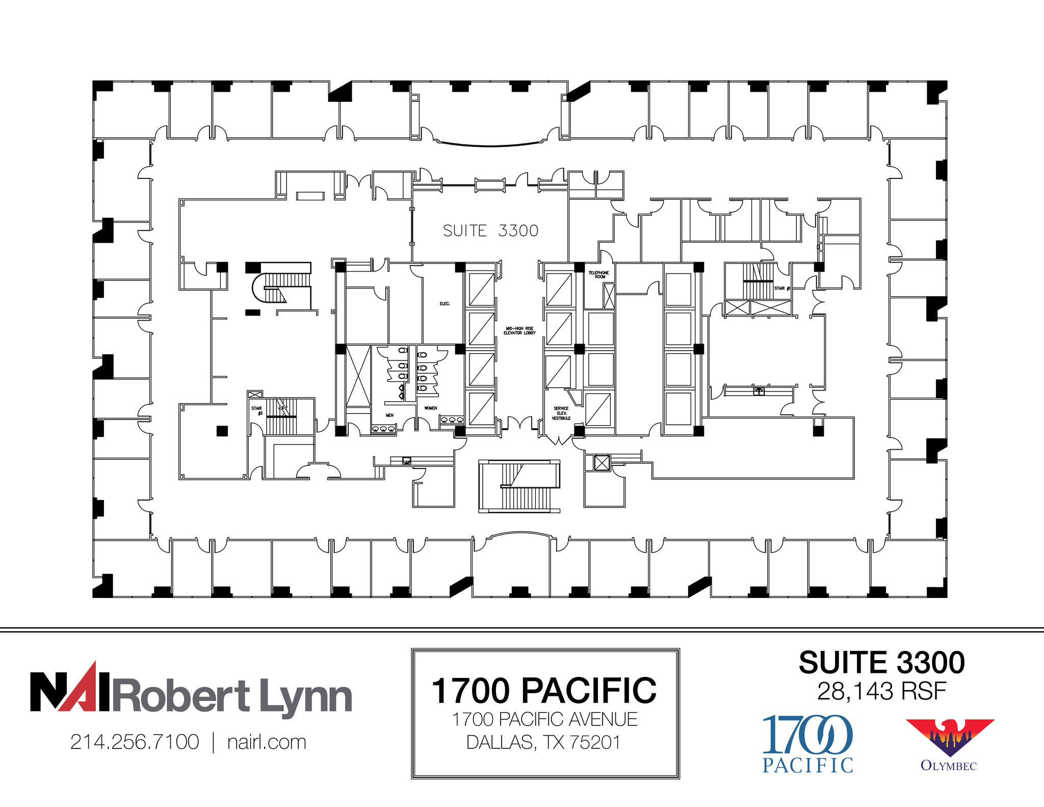 1700 Pacific Ave, Dallas, TX à louer Plan d  tage- Image 1 de 1