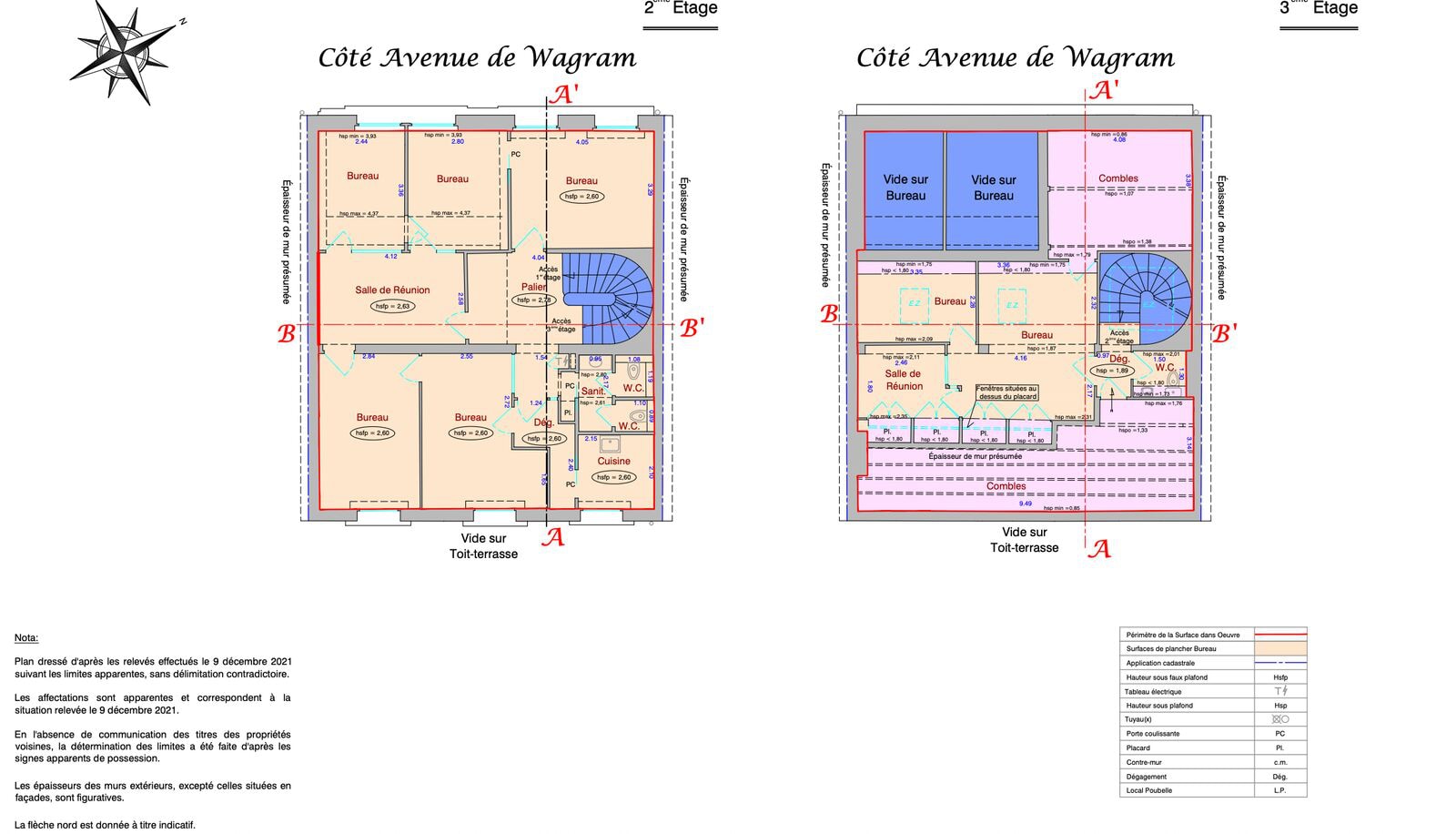 Office in Paris for sale Floor Plan- Image 1 of 1