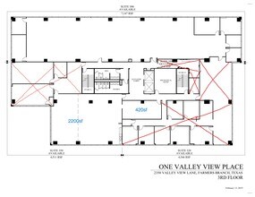 2350 Valley View Ln, Dallas, TX à louer Plan de site- Image 2 de 2