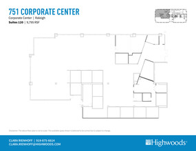 701 Corporate Center Dr, Raleigh, NC à louer Plan d’étage- Image 2 de 2