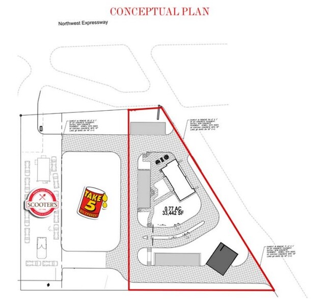 5930 NW Expressway, Oklahoma City, OK for lease - Site Plan - Image 2 of 3