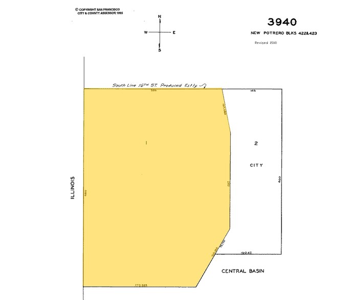 499 Illinois St, San Francisco, CA à louer - Plan cadastral - Image 2 de 2