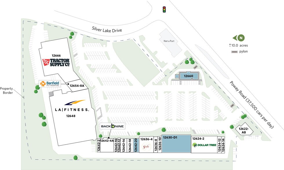 12622-12666 Poway Rd, Poway, CA à louer - Plan de site - Image 3 de 20