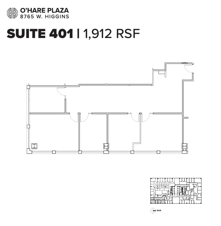 8765 W Higgins Rd, Chicago, IL for lease Floor Plan- Image 1 of 1