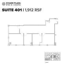 8765 W Higgins Rd, Chicago, IL for lease Floor Plan- Image 1 of 1