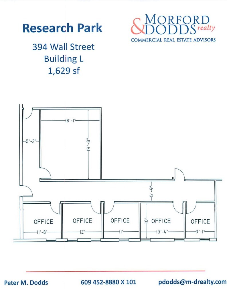 376-400 Wall St, Princeton, NJ à louer Plan d’étage- Image 1 de 1