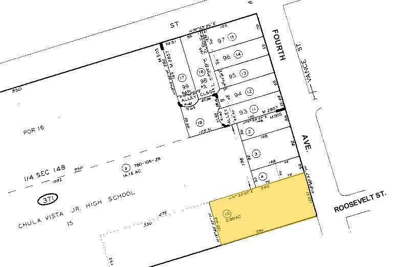 450 4th Ave, Chula Vista, CA à louer - Plan cadastral - Image 2 de 13