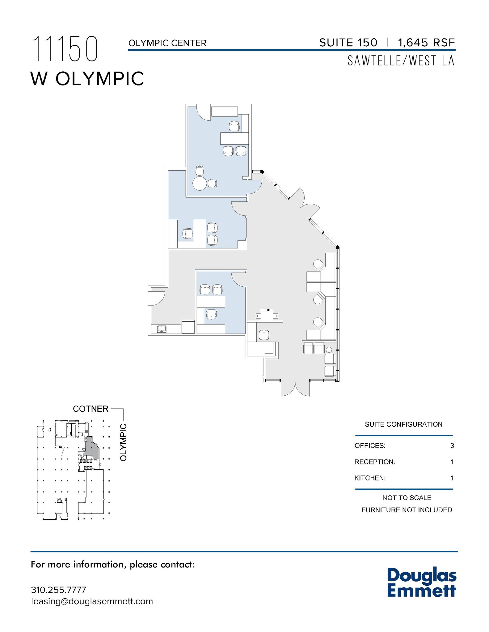 11150 W Olympic Blvd, Los Angeles, CA à louer Plan d  tage- Image 1 de 1