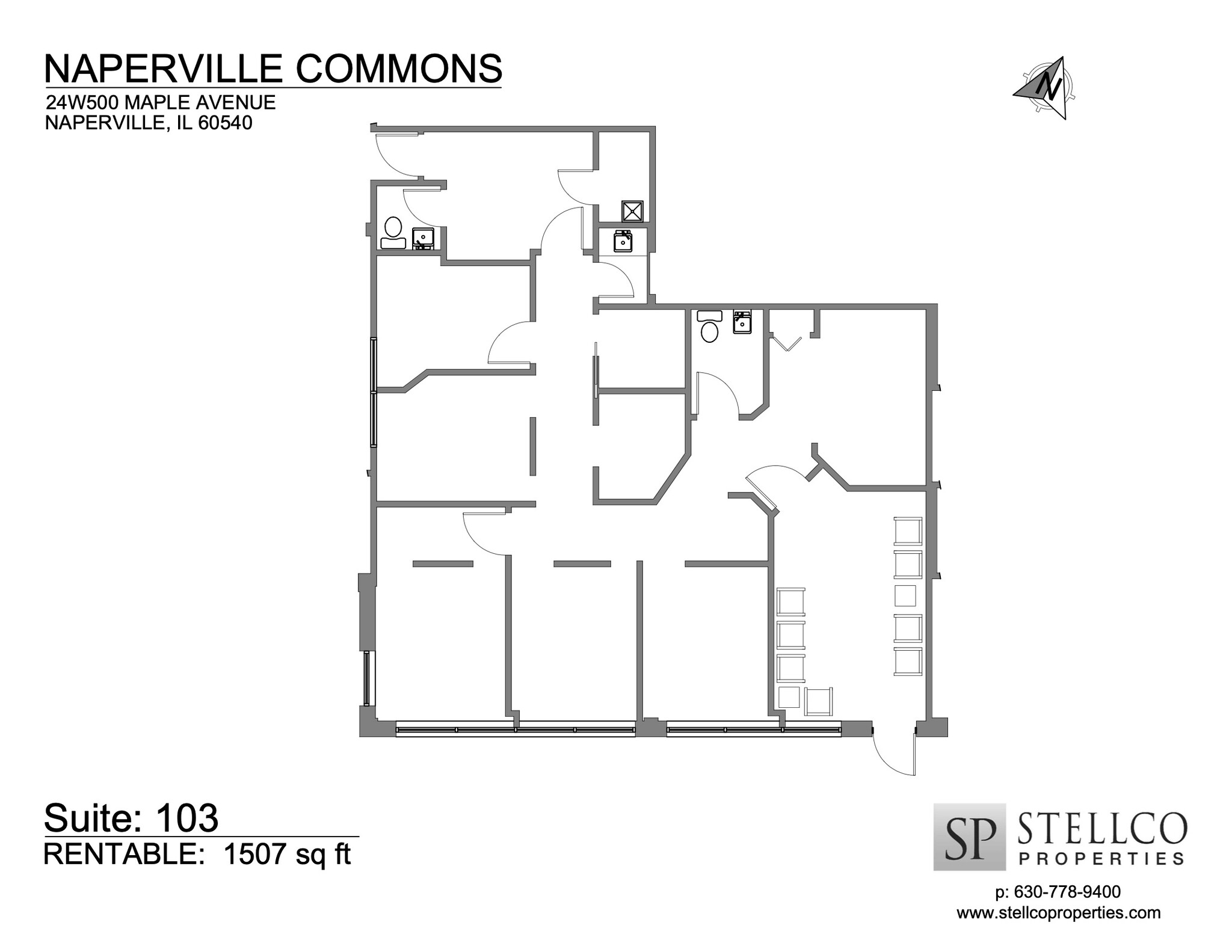 24W500 Maple Ave, Naperville, IL à louer Plan d  tage- Image 1 de 1