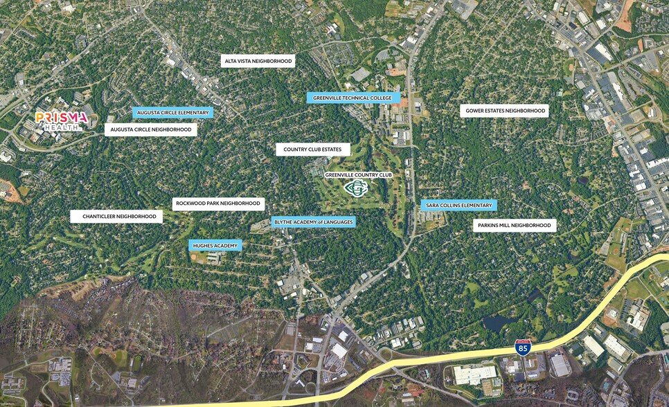 3304-3350 Augusta Rd, Greenville, SC à louer - Photo du bâtiment - Image 3 de 6