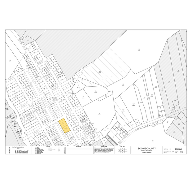 406 Smoot Ave, Danville, WV à vendre - Plan cadastral - Image 3 de 3