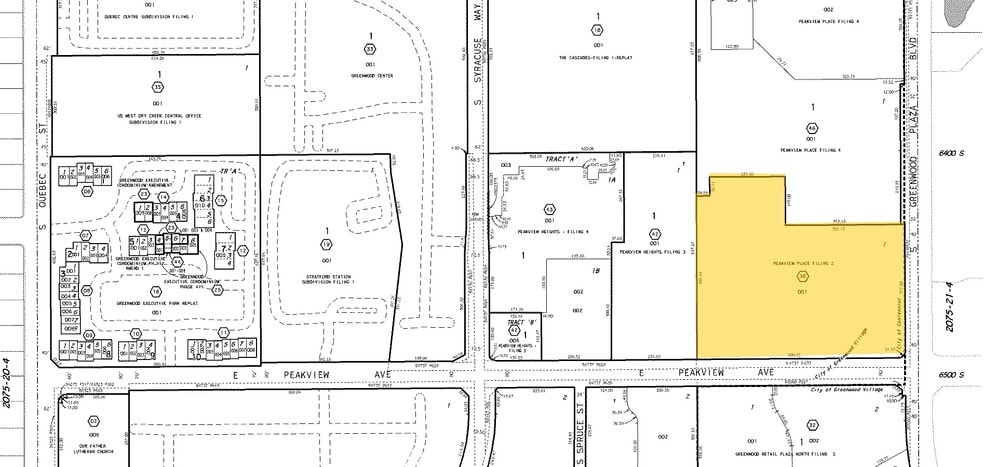 6465 Greenwood Plaza Blvd, Greenwood Village, CO for lease - Plat Map - Image 2 of 11