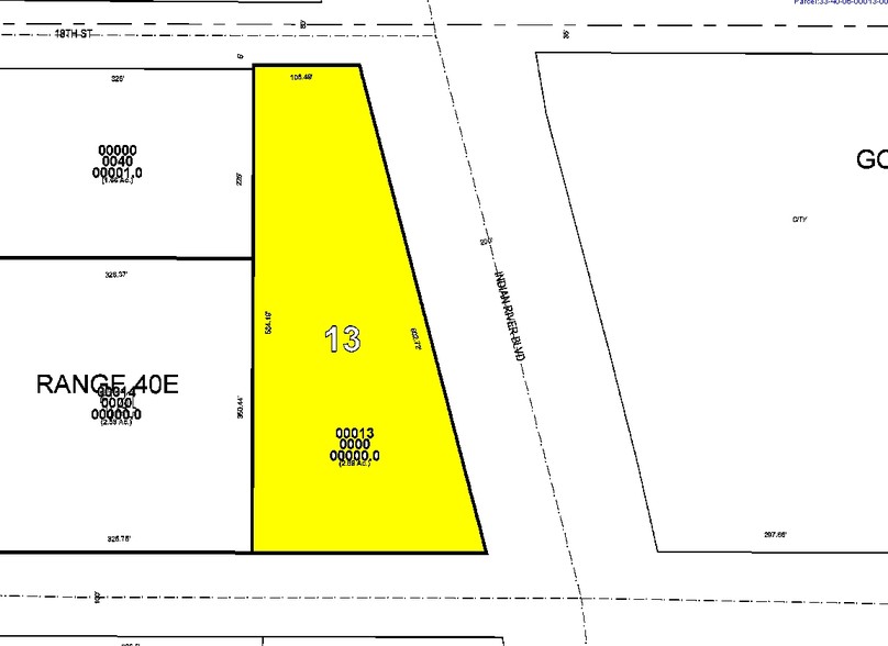 1717 Indian River Blvd, Vero Beach, FL à vendre - Plan cadastral - Image 1 de 1