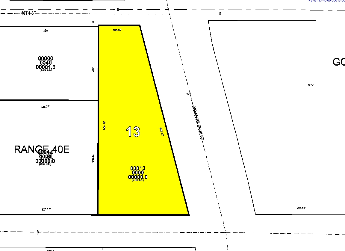 1717 Indian River Blvd, Vero Beach, FL à vendre Plan cadastral- Image 1 de 1