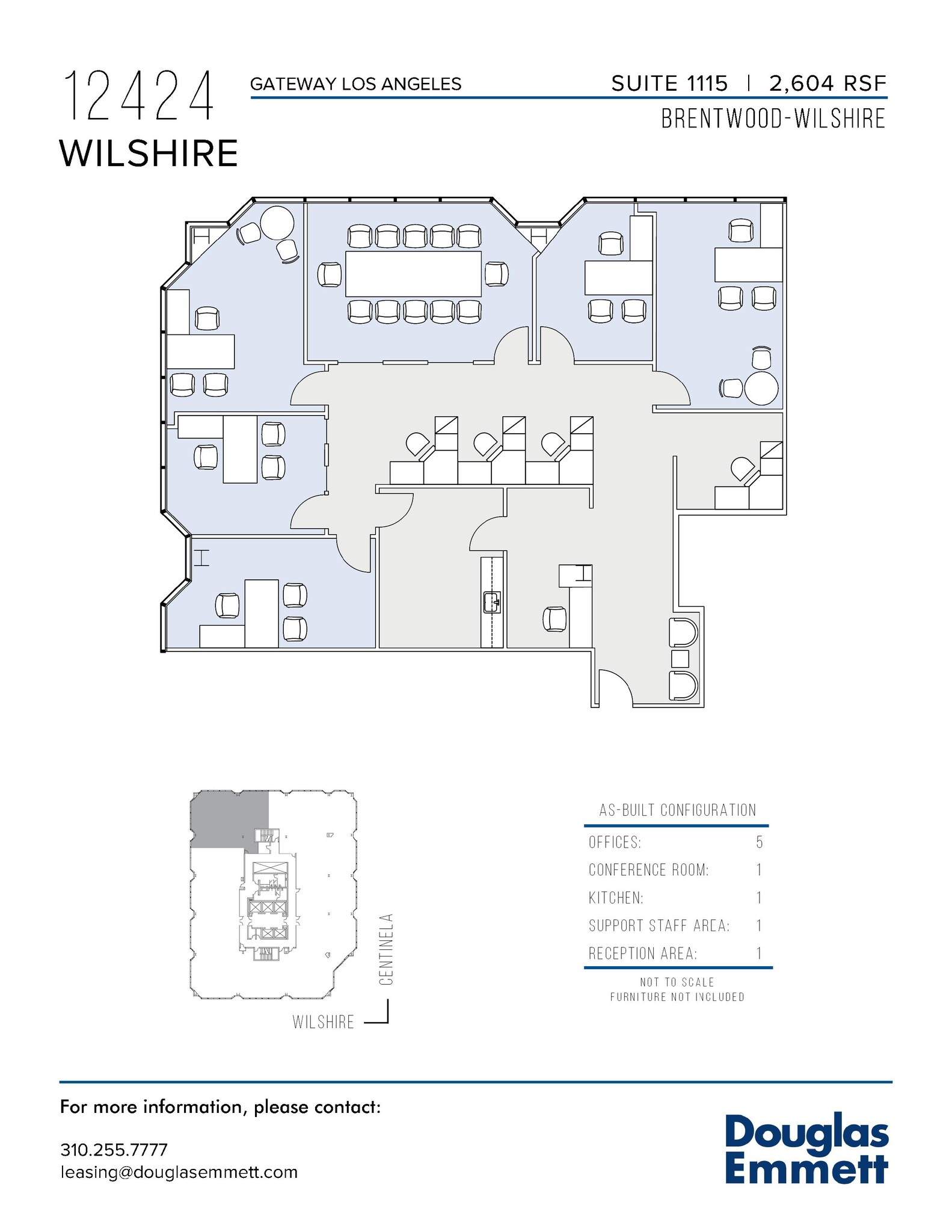 12424 Wilshire Blvd, Los Angeles, CA à louer Plan d  tage- Image 1 de 1