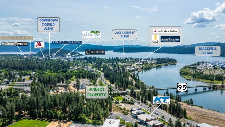 1400 N Northwest Blvd, Coeur d'Alene, ID à vendre - Aérien - Image 1 de 12