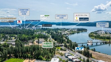 1400 N Northwest Blvd, Coeur d'Alene, ID - AÉRIEN Vue de la carte