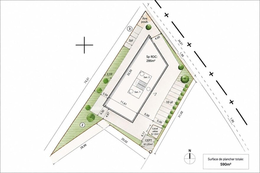 Industriel dans Toulouse à louer - Plan de site - Image 2 de 2