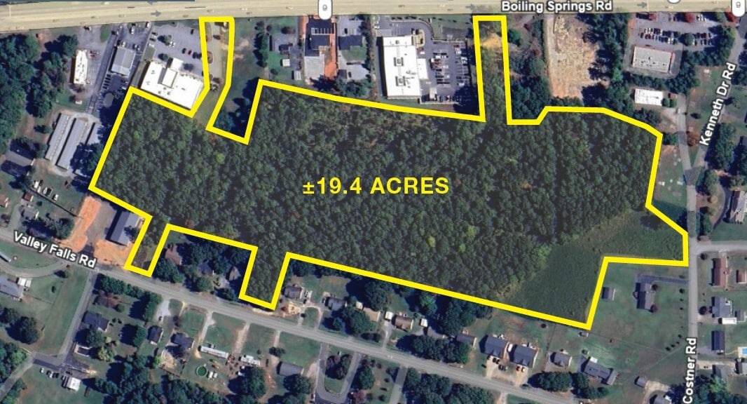8638 Valley Falls rd, Boiling Springs, SC for sale Aerial- Image 1 of 2