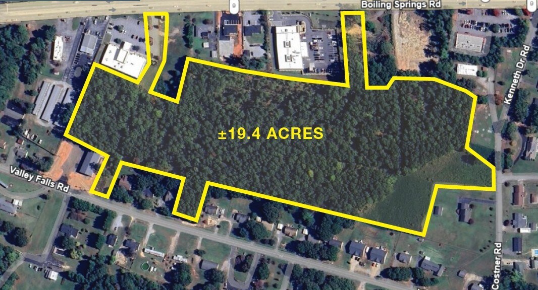 8638 Valley Falls rd, Boiling Springs, SC à vendre Aérien- Image 1 de 2