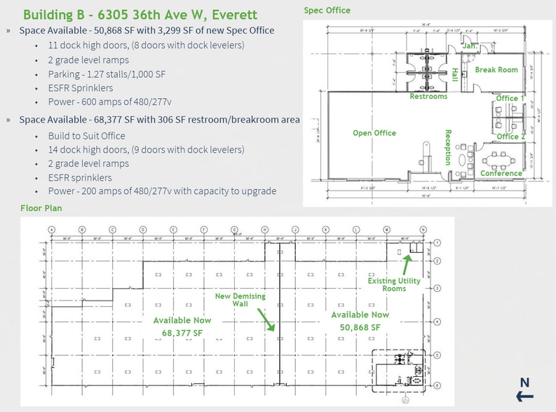 6305 36th Ave W, Everett, WA for lease - Typical Floor Plan - Image 3 of 3