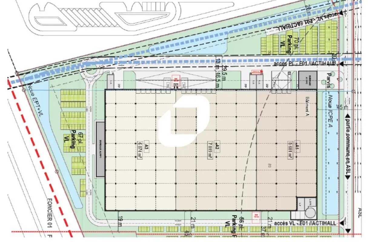 1 Place Des Confreres, Lieusaint for lease Site Plan- Image 1 of 2