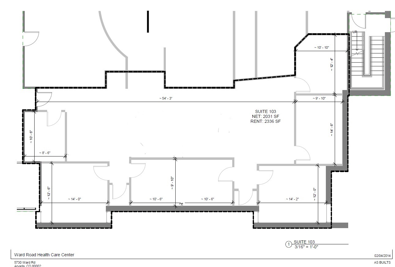 5730 Ward Rd, Arvada, CO à louer Plan d’étage- Image 1 de 3