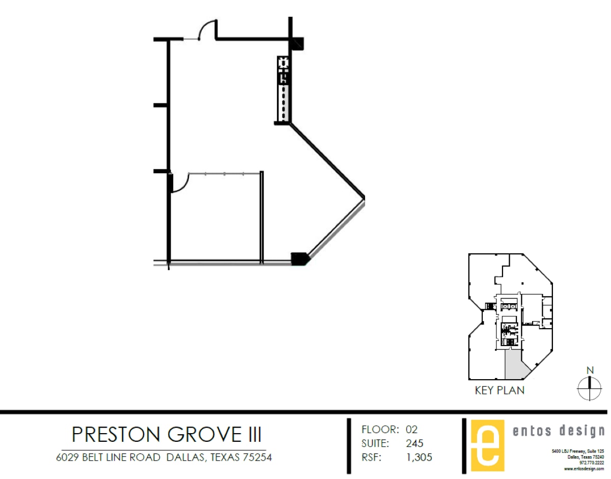 6009 Belt Line Rd, Dallas, TX à louer Plan d’étage- Image 1 de 6
