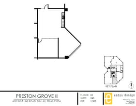6009 Belt Line Rd, Dallas, TX à louer Plan d’étage- Image 1 de 6