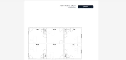 10201 W Pico Blvd, Los Angeles, CA for lease Floor Plan- Image 1 of 1