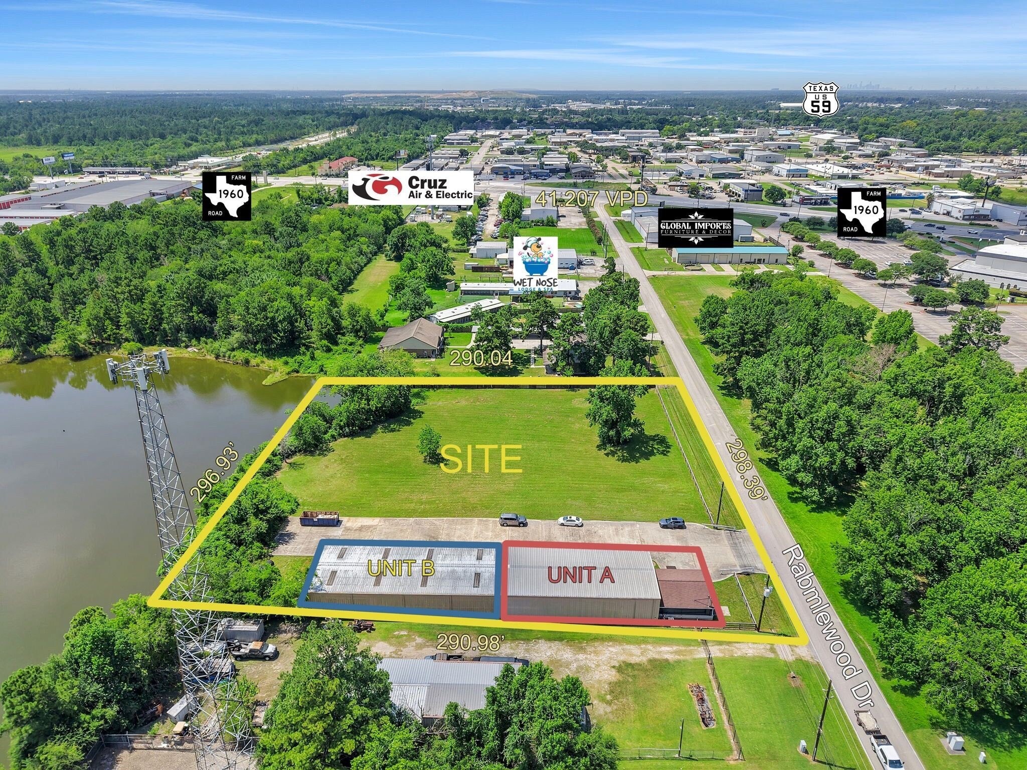 19650 Ramblewood Dr, Humble, TX for sale Aerial- Image 1 of 32