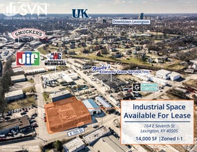 764 E Seventh St, Lexington, KY - Aerial map view