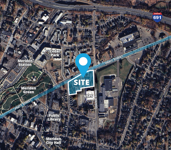 171 Pratt st, Meriden, CT for sale - Aerial - Image 1 of 1