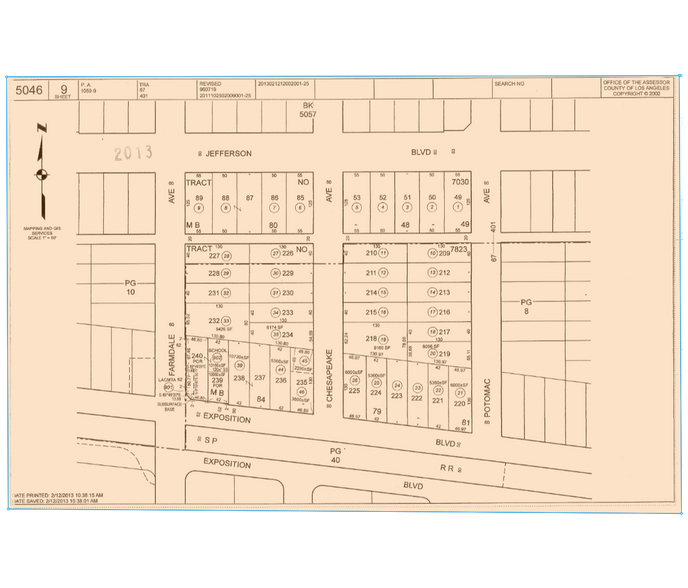 4522 W Jefferson Blvd, Los Angeles, CA à vendre - Plan cadastral - Image 2 de 10