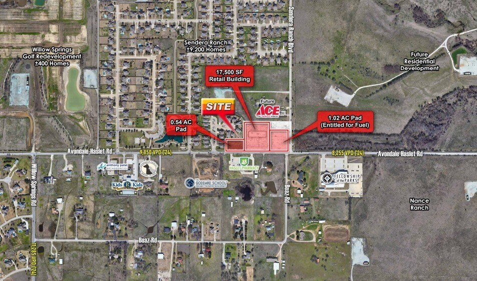 NWC Avondale-Haslet -Sendera Ranch Pad Site, Haslet, TX à vendre - Photo du bâtiment - Image 1 de 3